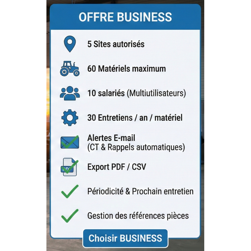 Offre Business Agrimaintenance.com