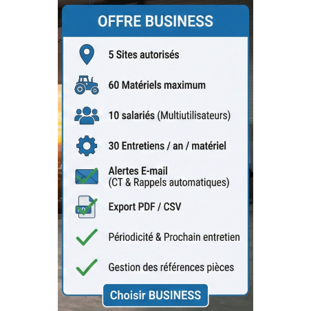 Offre Business Agrimaintenance.com